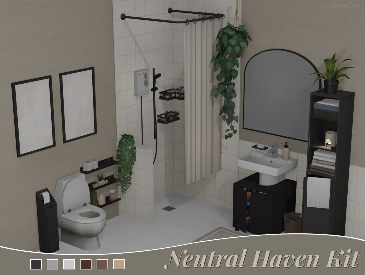 Скриншот мода Набор для ванной Neutral Haven Kit
